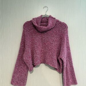 Sincerely Jules Pink Cropped Sweater